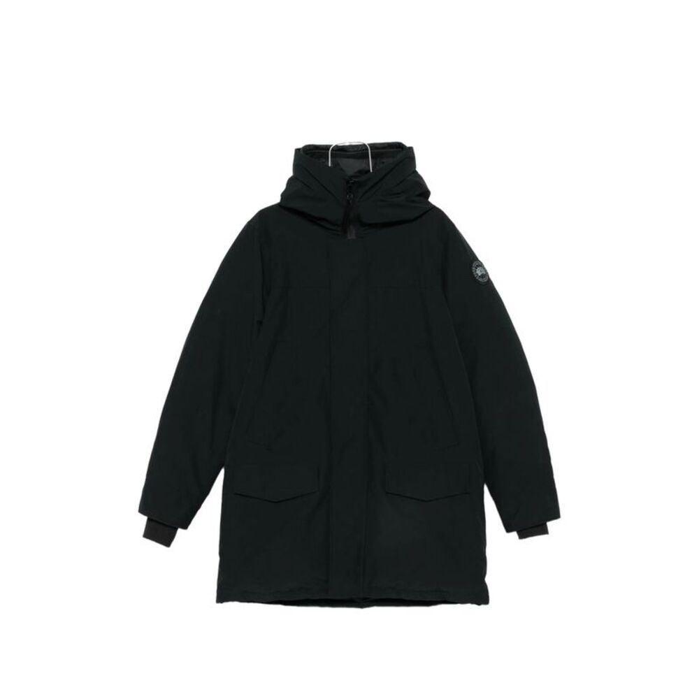 Canada Goose Black Coats - Single Breasted Coats Men